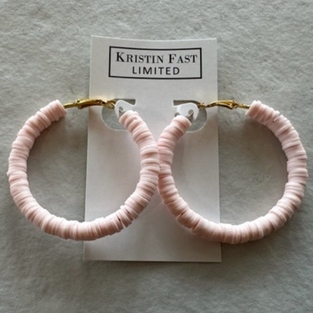 KRISTIN FAST LIMITED BRAND NEW CLAY BEAD EARRINGS
